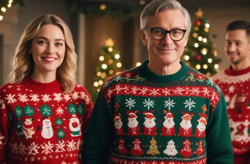 230 Ugly Christmas Sweater Puns for Festive Folly