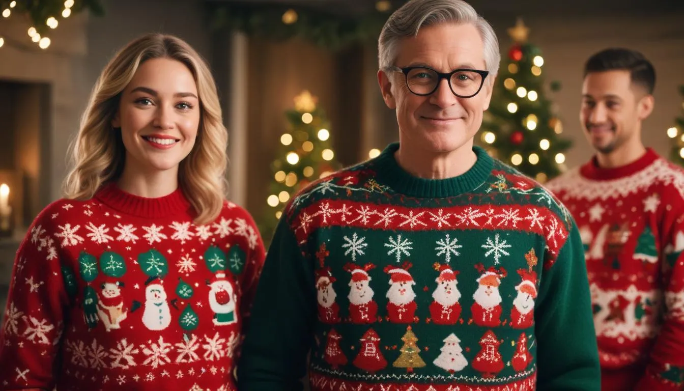 230 Ugly Christmas Sweater Puns for Festive Folly