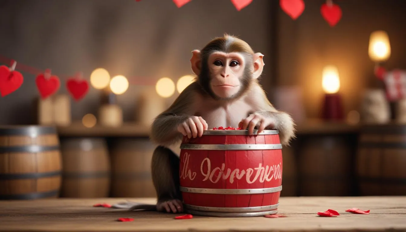 220 Monkey Valentines Day Puns for a Barrel of Banter